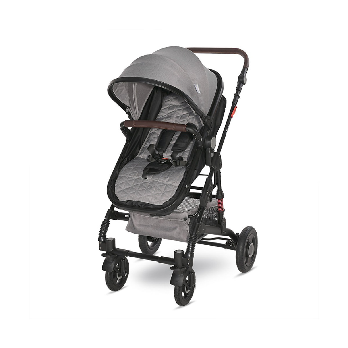 Kinderwagen Alba 2 in 1, Babywanne als Sportsitz einsetzbar, Gummireifen Kombikinderwagen