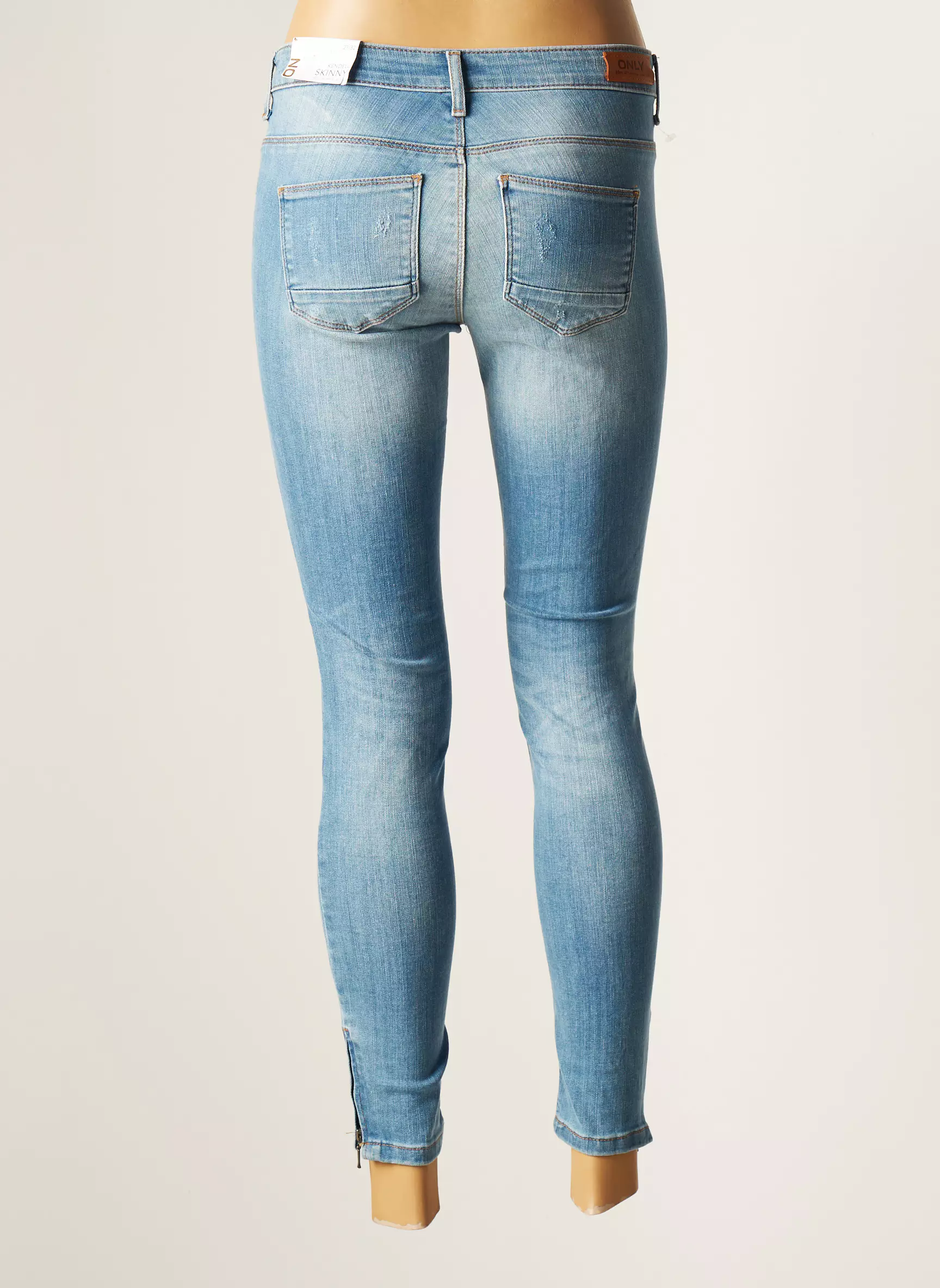 Only Jeans Skinny Femme couleur bleu