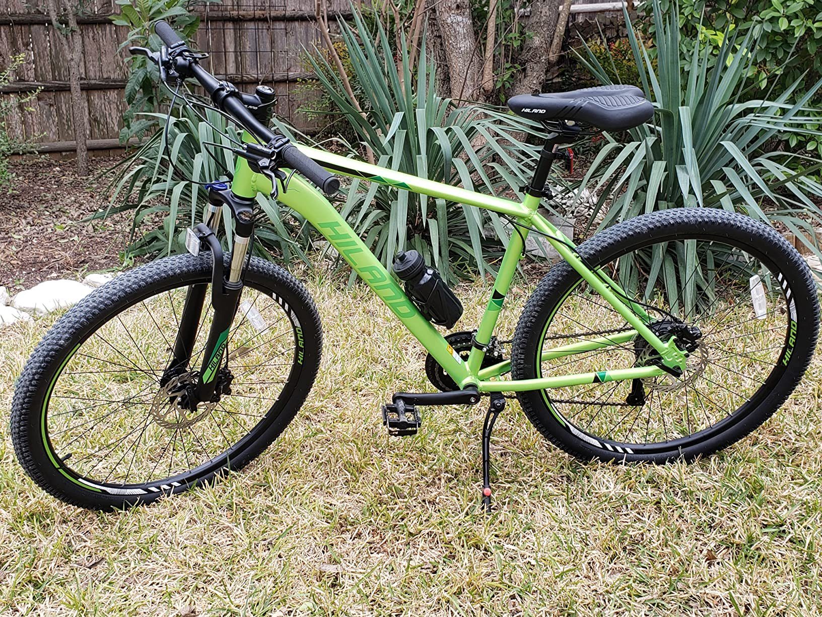 HILAND Mountainbike 27.5 Zoll MTB Herren Damen,Dual Hydraulische Scheibenbremsen, 27 Gang L-TWOO A5 Schaltwerk, Kettenschaltung, (set), für Damen und Herren 165 - 190 cm MTB Hardtail Fahrrad