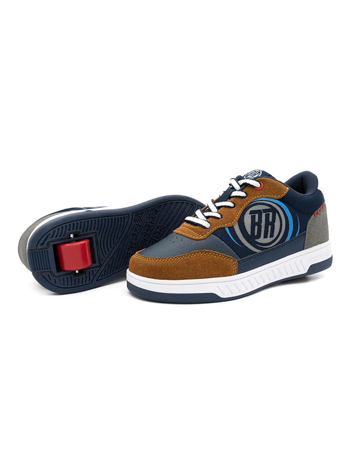 Breezy Rollers Sneakers mit Rollen in Dunkelblau/ Braun günstig kaufen