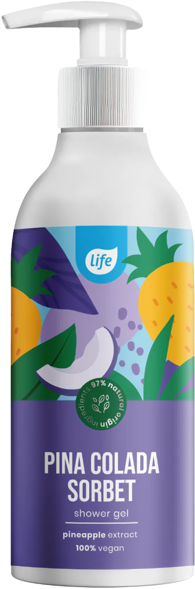 Гел за туширање Life Pina Colada Sorbet 400 ml