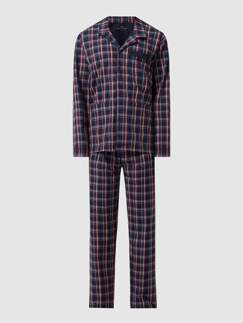 Pyjama aus Baumwolle in dunkelblau