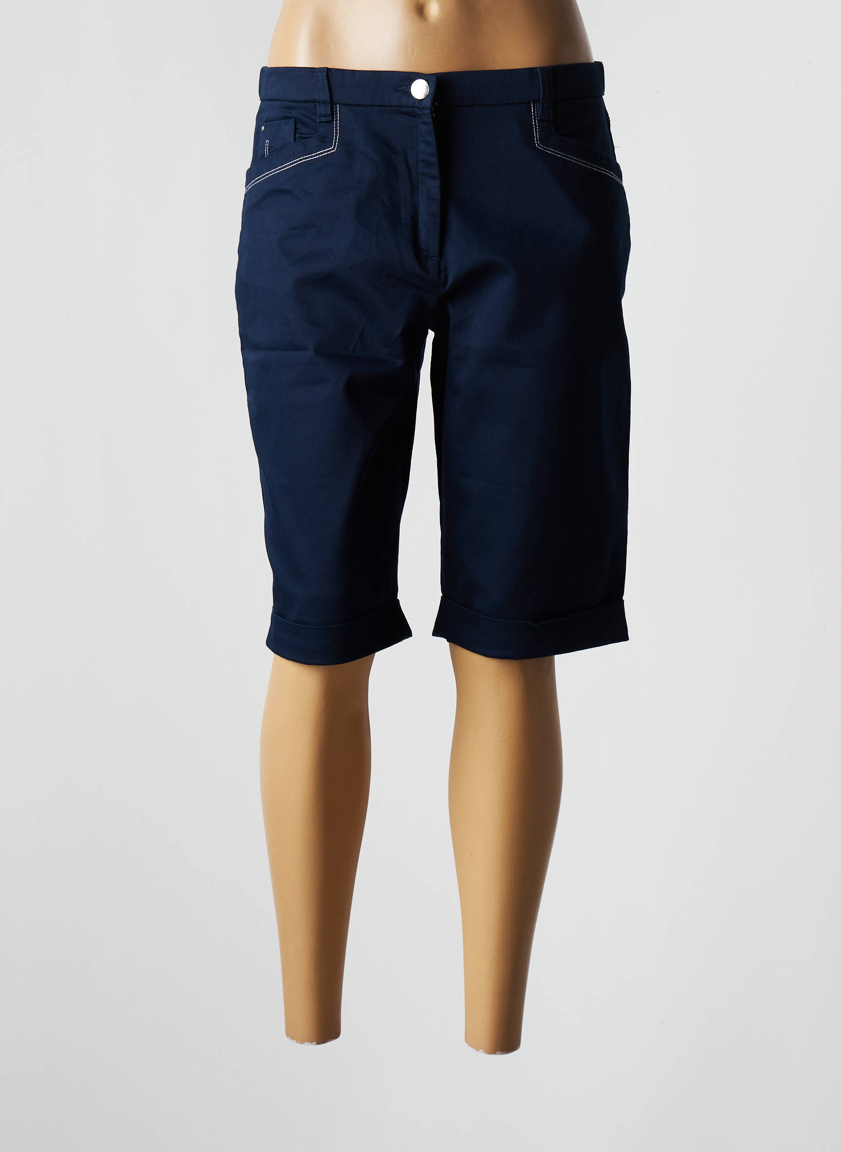 Christine Laure Bermudas Femme couleur bleu