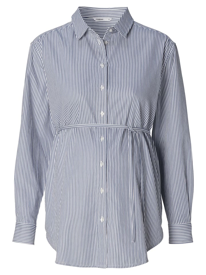 Noppies Bluse Arles in Gris blue Stripe günstig kaufen XL