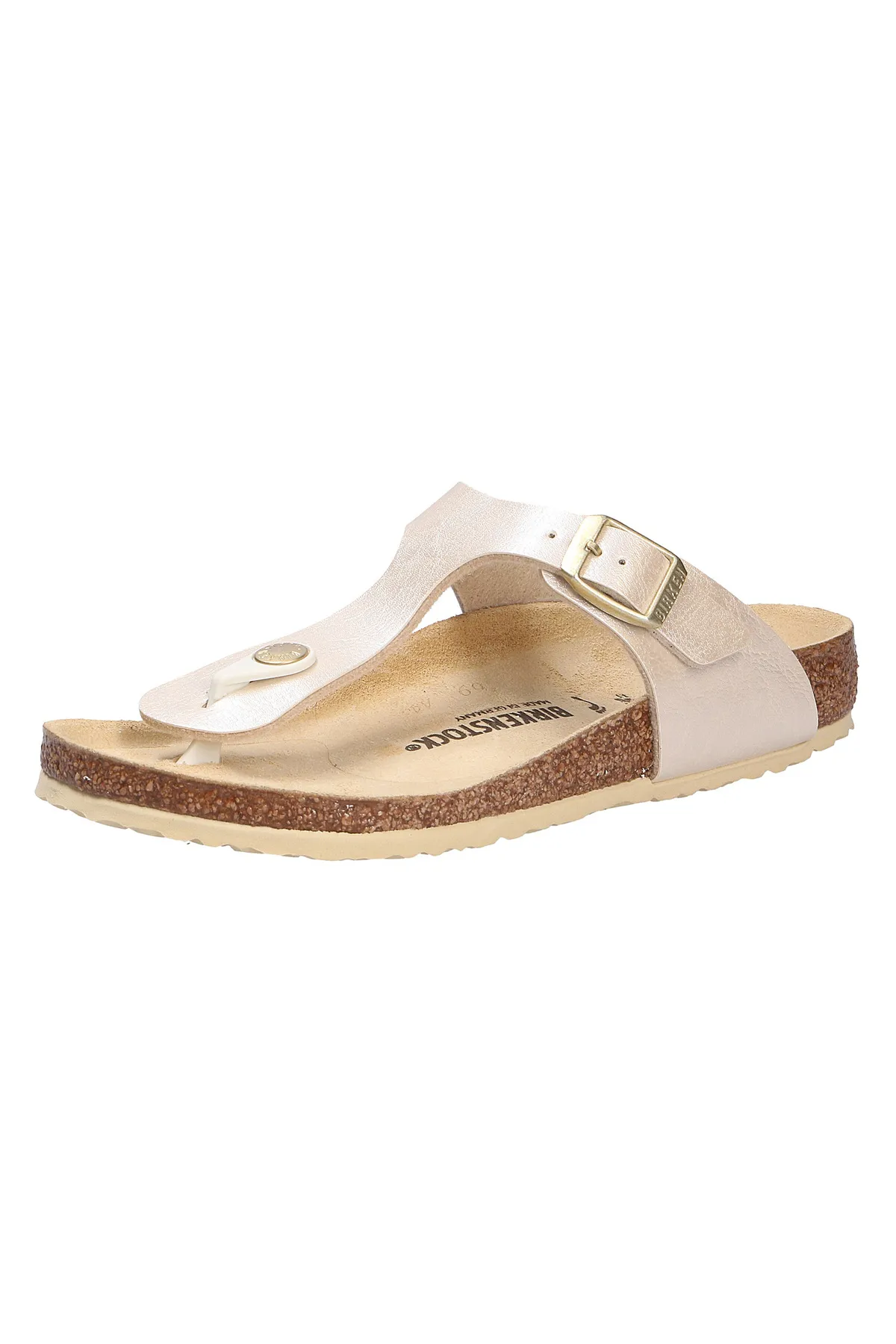 Birkenstock  Pantolette - Beige - Flacher Absatz