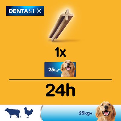 Zahnpflege Snack: Pedigree Dentastix für große Hunde (>25 kg)