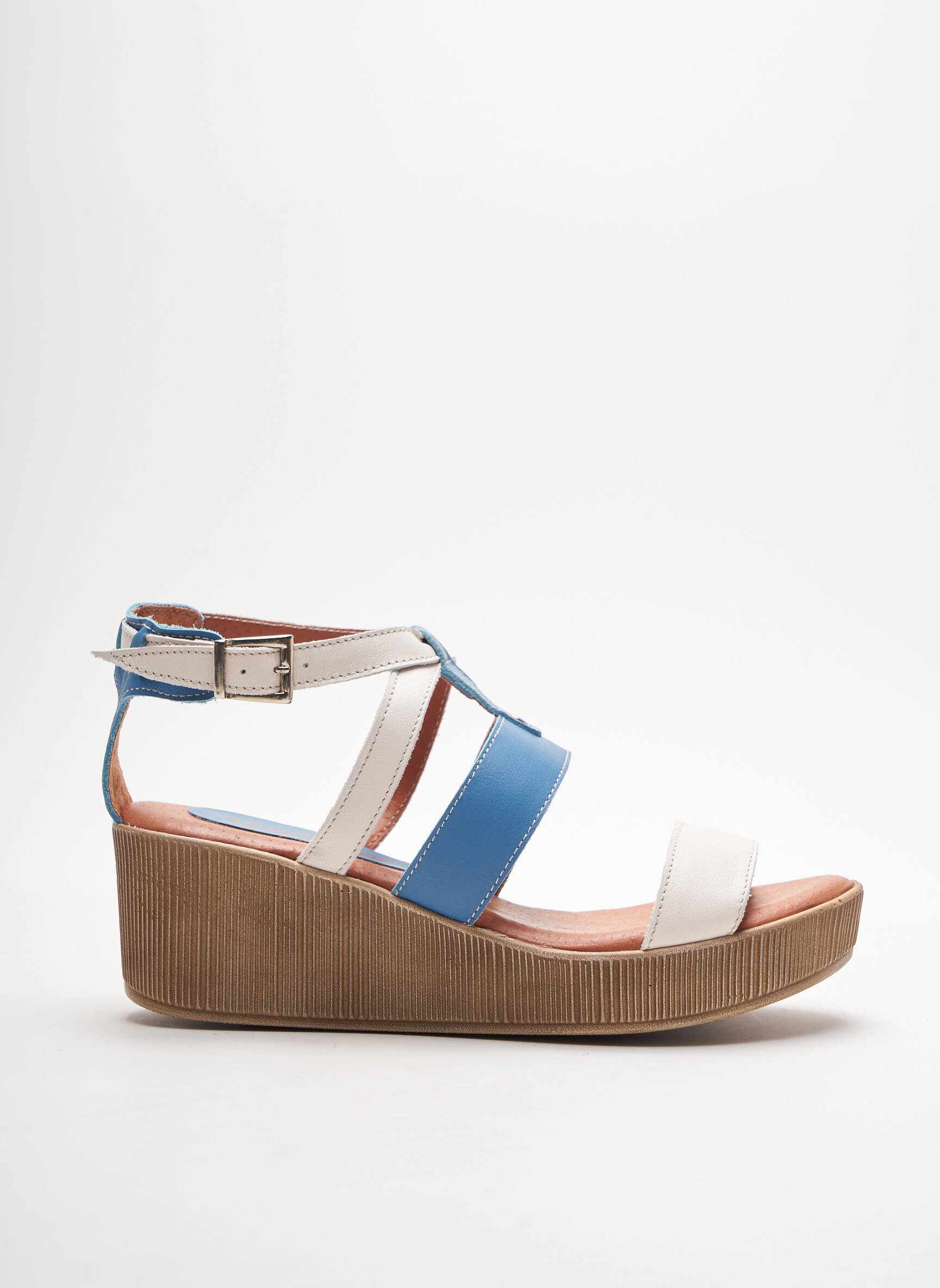 Brodequins Sandales Nu Pieds Femme couleur bleu