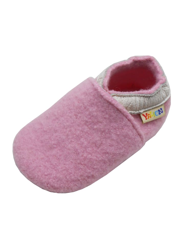 Yalion Baby Leder-Krabbelschuhe in Rosa günstig kaufen
