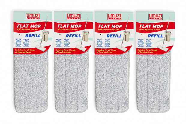 Umuzi Cleaning Ersatz-Moppaufsatz, 4x
