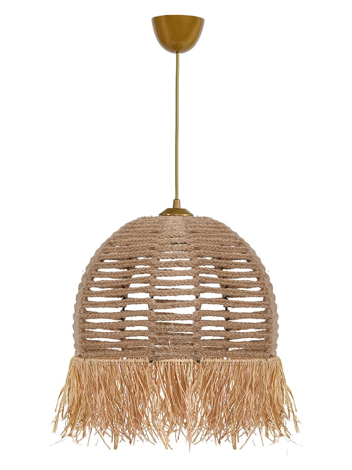 Opviq Hängeleuchte in Hellbraun - (H)80 x Ø 30 cm günstig kaufen onesize