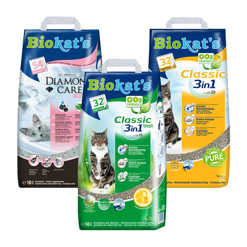 Biokat's Katzenstreu Biokat's Probierpaket 3 Sorten Streu
