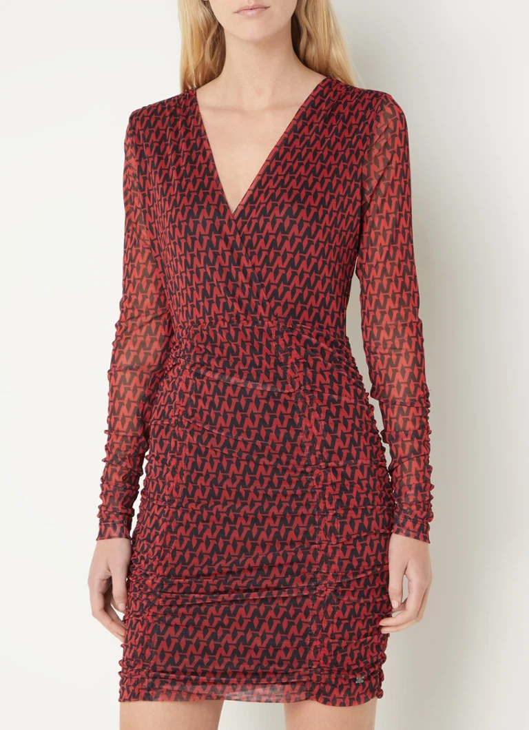 Rochie mini NIKKIE Asia tricotată cu imprimeu grafic