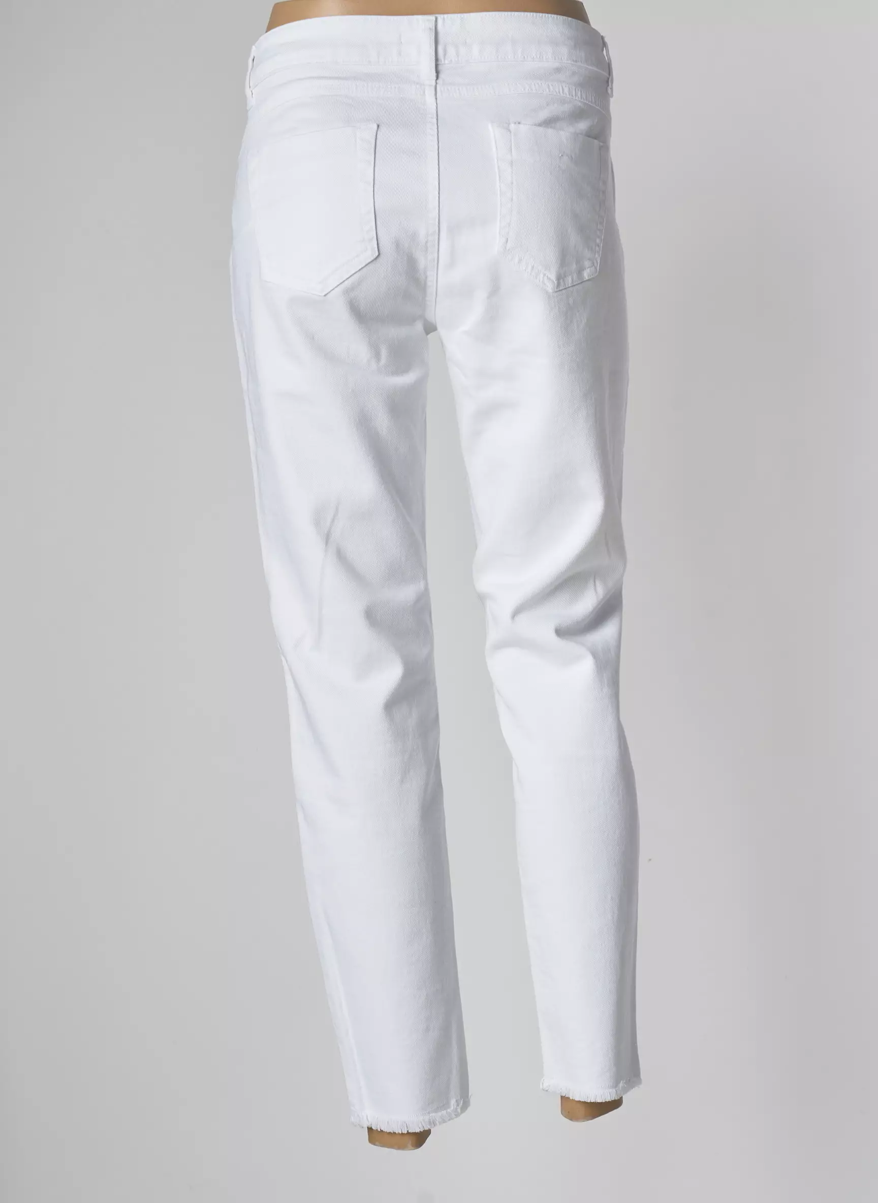 Caractere Jean Mom Femme couleur blanc