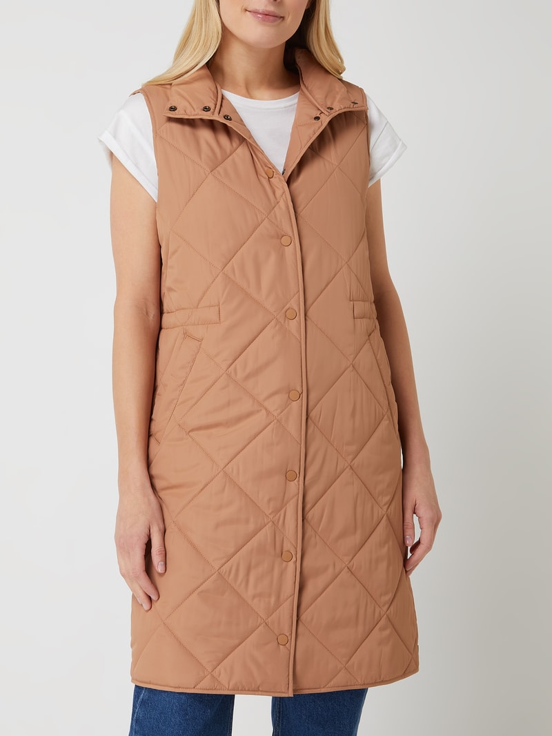 Steppweste mit Wattierung in camel