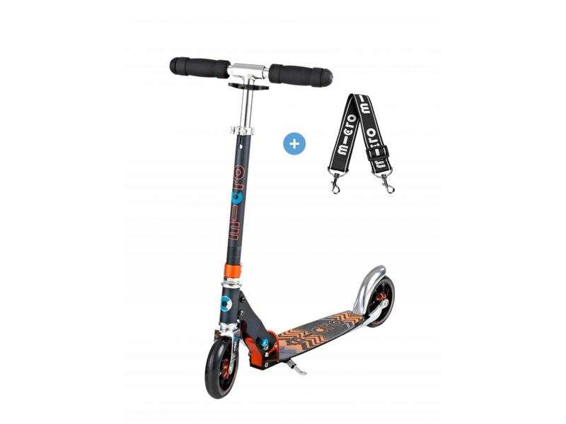 Trottinette pliable – Speed+ Noir/Orange