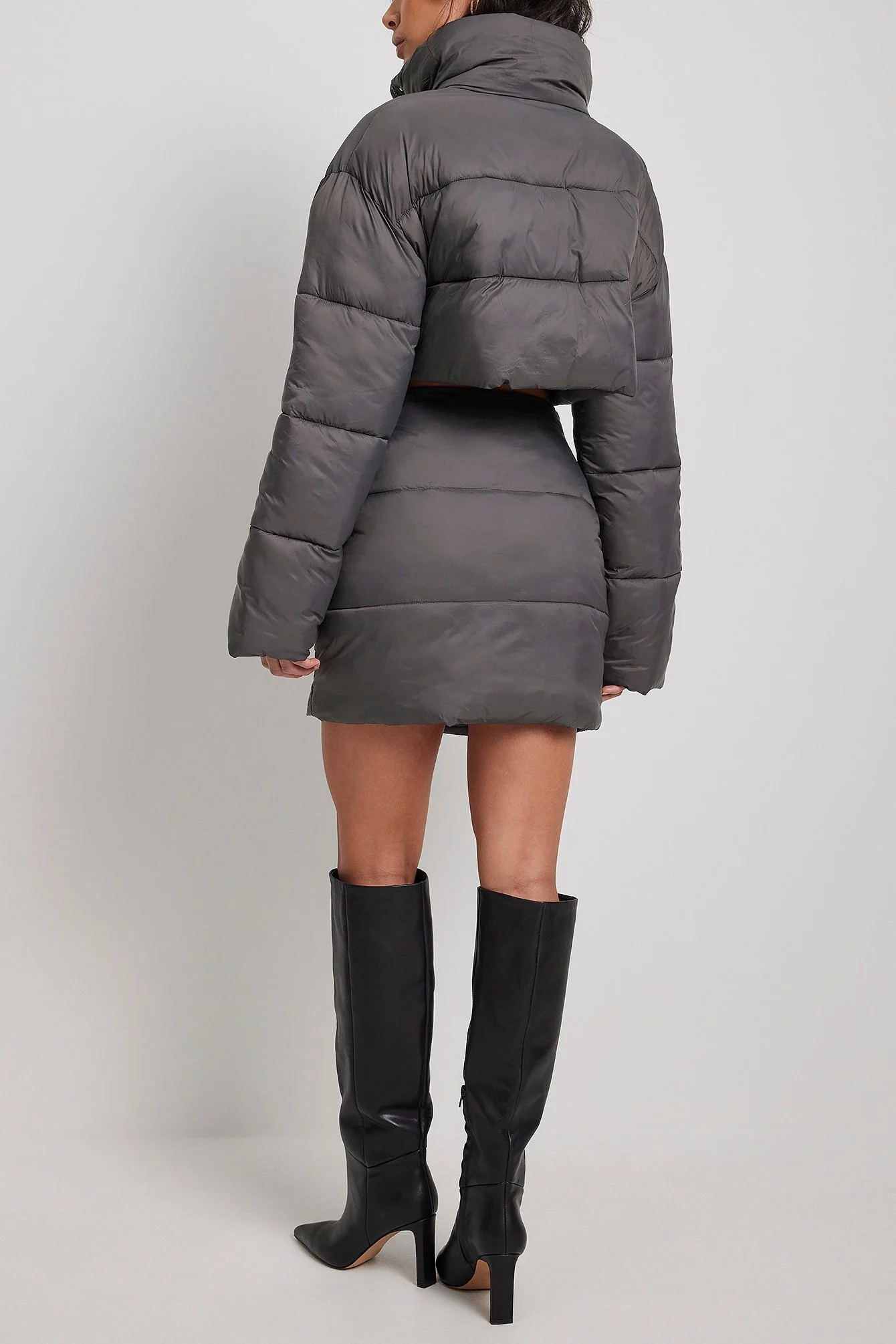 Gefütterte Crop-Jacke