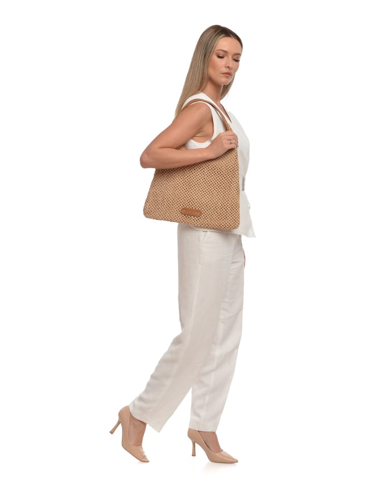 Carla Ferreri Strandtasche in Braun günstig kaufen onesize