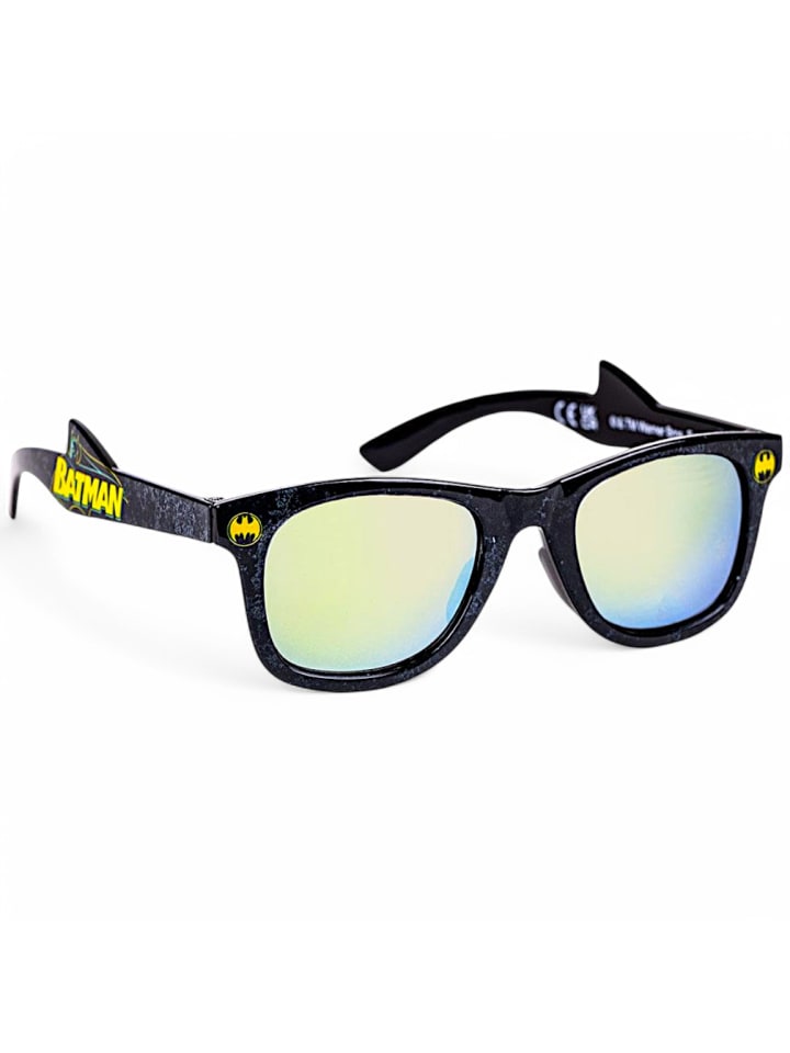 Batman Sonnenbrille mit Spiegeleffekt Batman in Schwarz günstig kaufen onesize