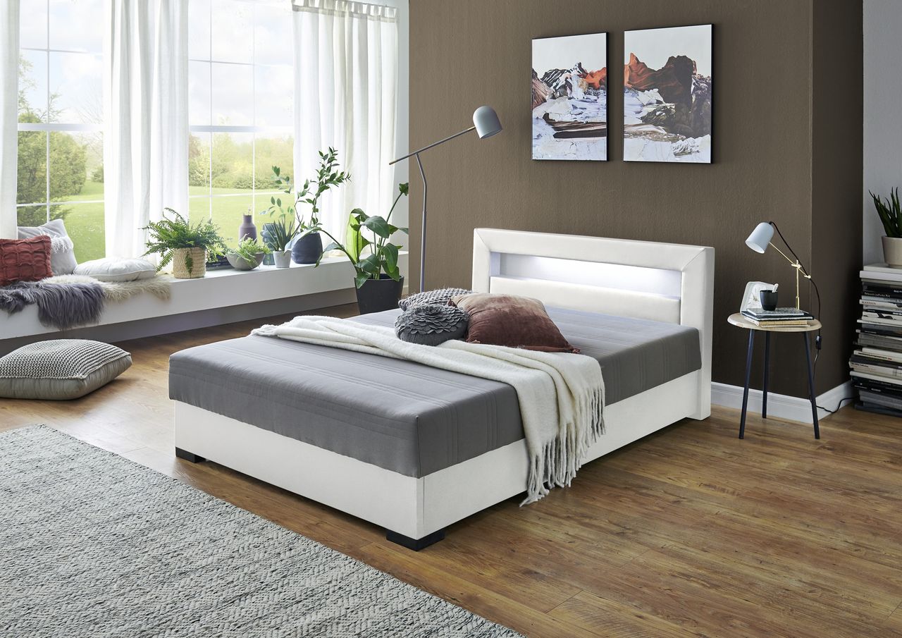 Relita INNOHA Boxbett MINA mit LED weiß 140x200