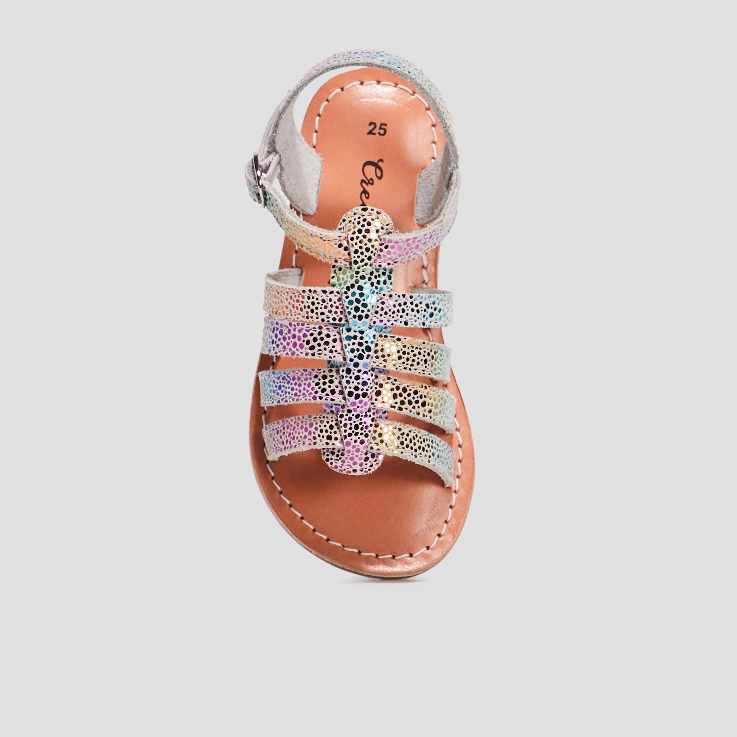 Sandales en cuir Creeks multicolore fille | La Halle