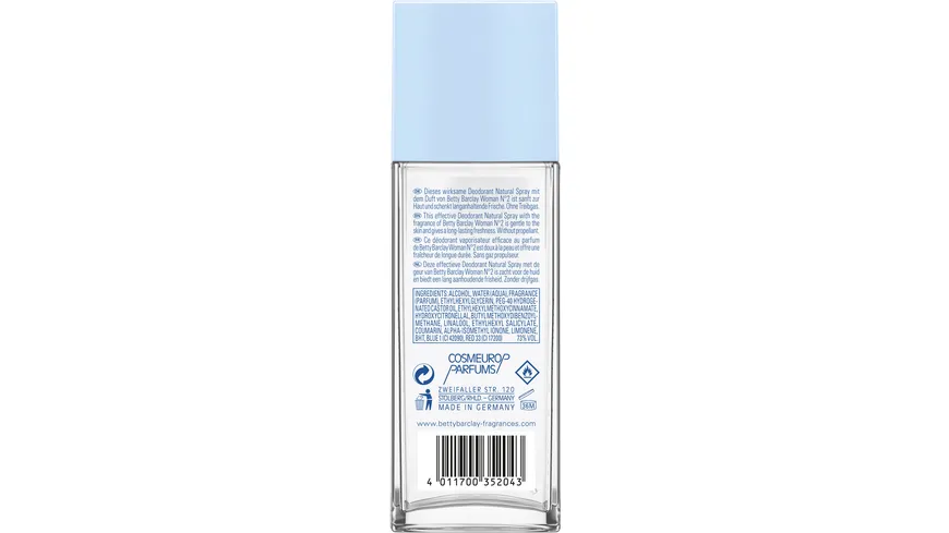 BETTY BARCLAY Woman No.2 Deospray 75 ml