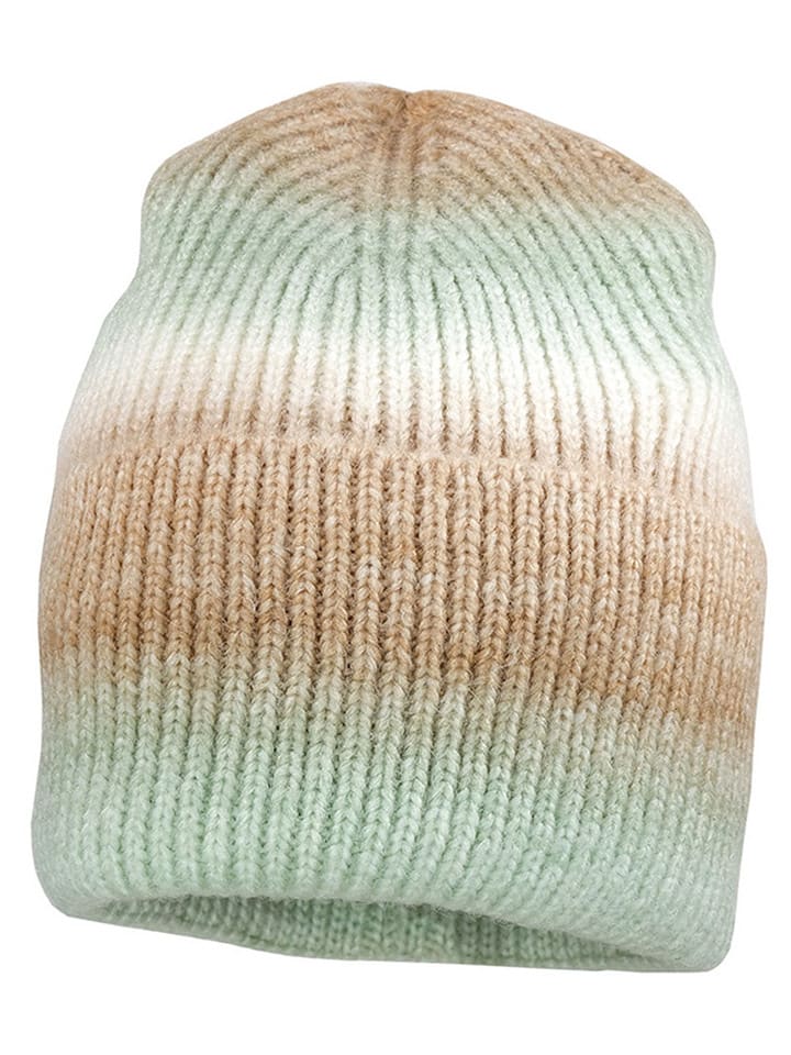 MaxiMo Beanie in Hellbraun/ Grün günstig kaufen