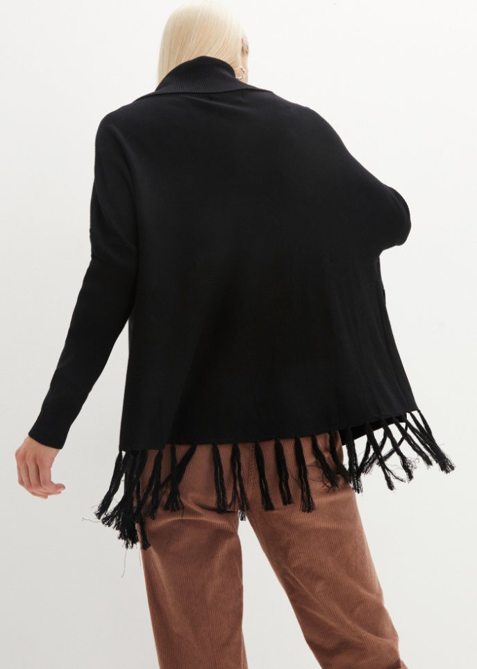 Pullover mit Fransenkante