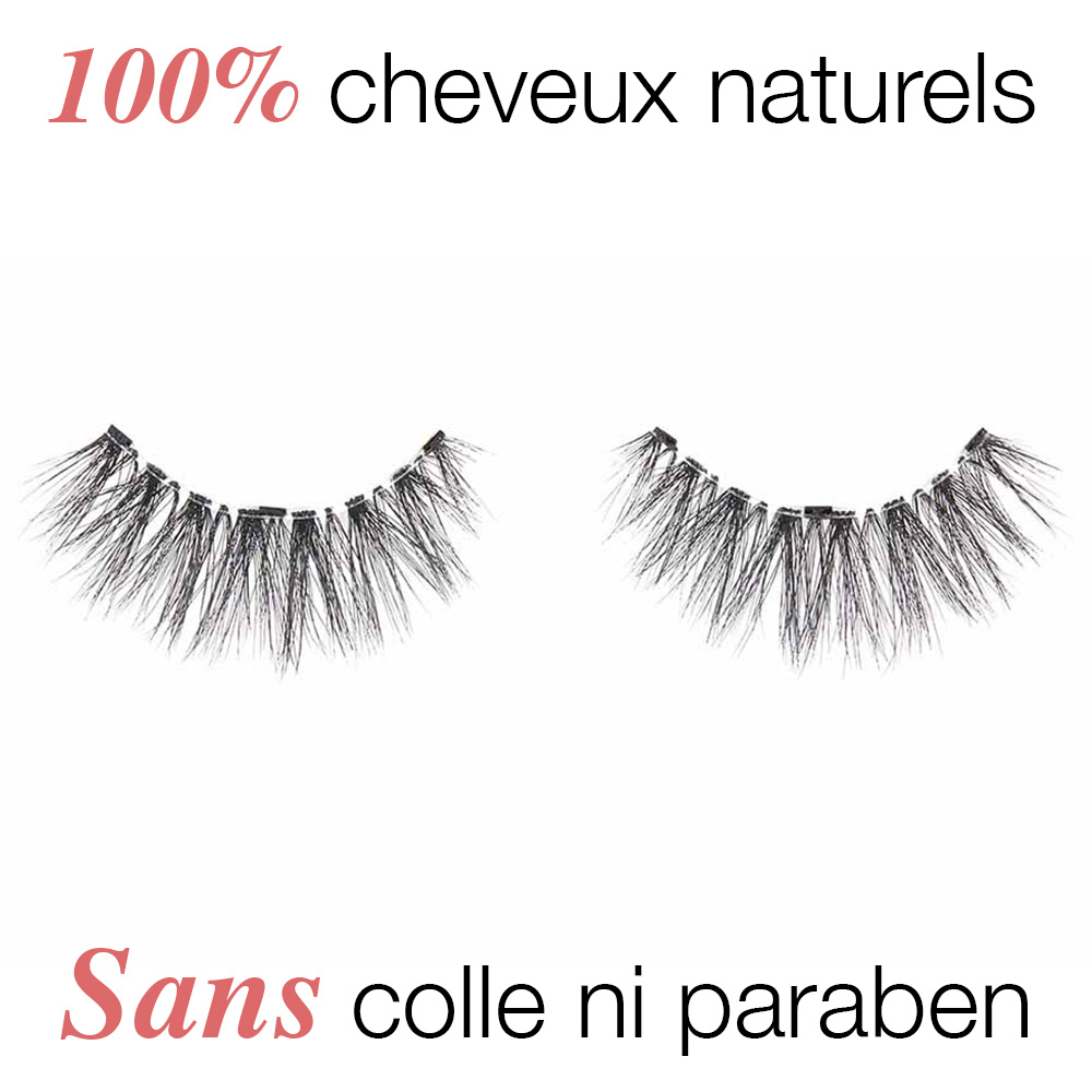 Ardell Faux-cils magnétiques simple frange Faux Mink 3D n° 858 Faux-Cils Magnétiques avec aimants invisibles