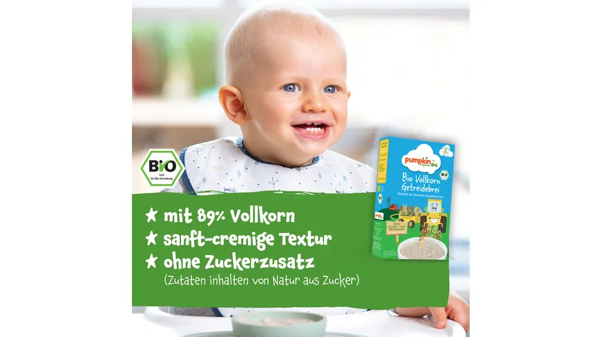 pumpkin organics Bio Vollkorn Getreidebrei 200 g