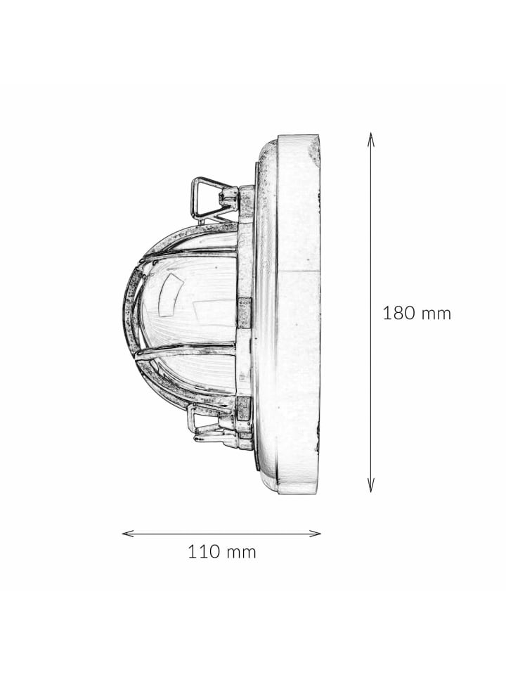 Licht-Erlebnisse Wandlampe EEK F in Messing poliert Transparent günstig kaufen onesize