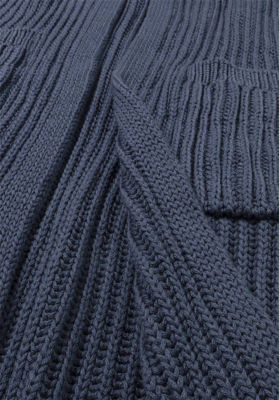 Strickmantel aus Bio-Baumwolle und Bio-Merinowolle