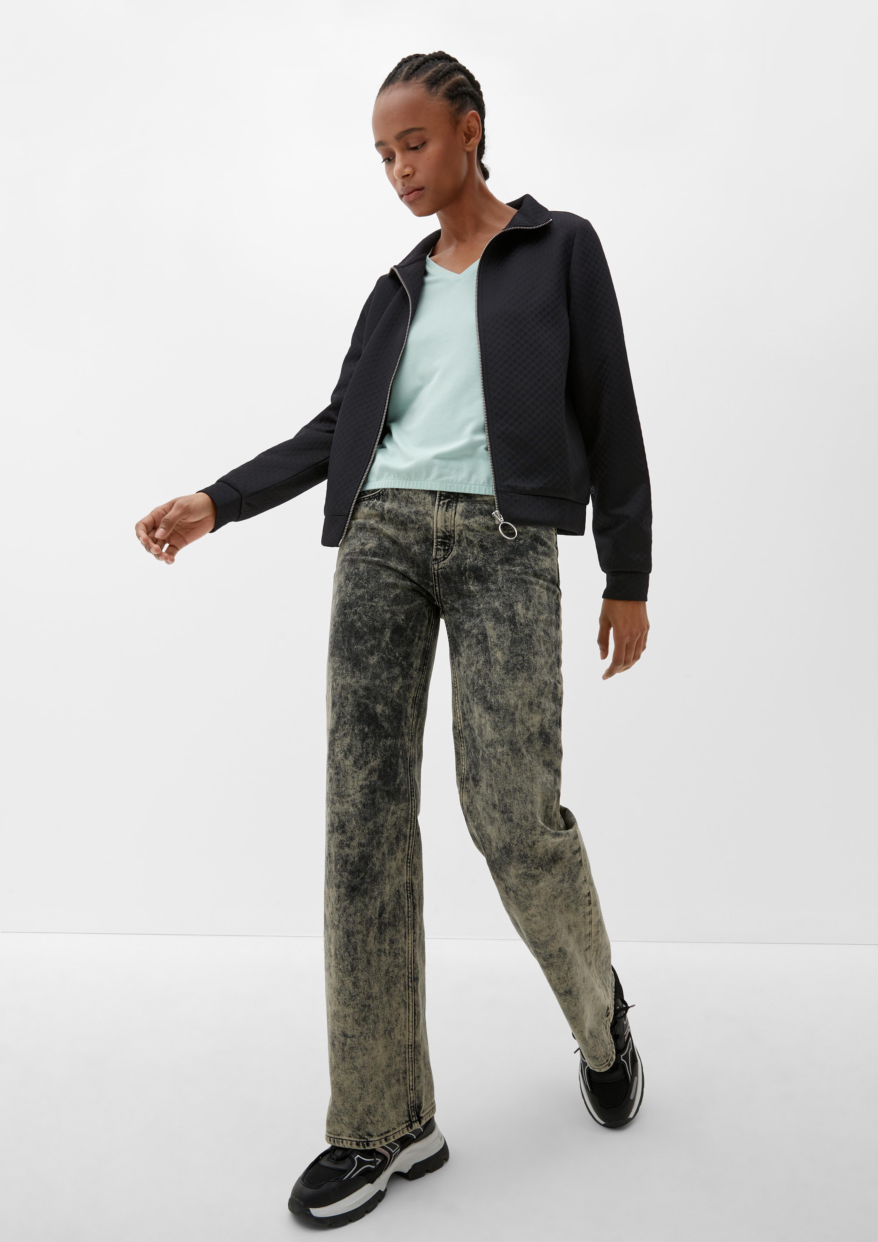 Jacquard-Jacke mit Stehkragen  2126091-9999