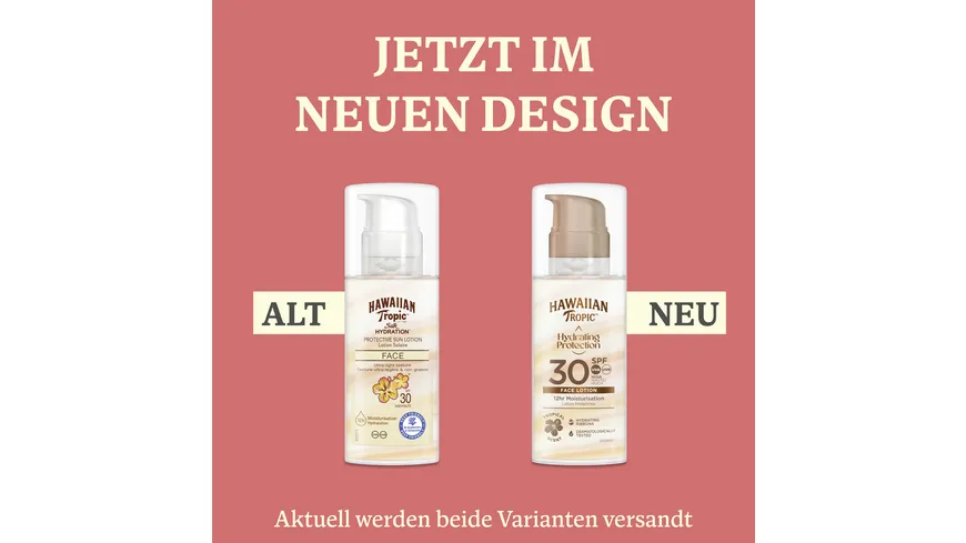 Hawaiian Tropic Silk Hydration Face Sun Lotion LSF30 50 ml