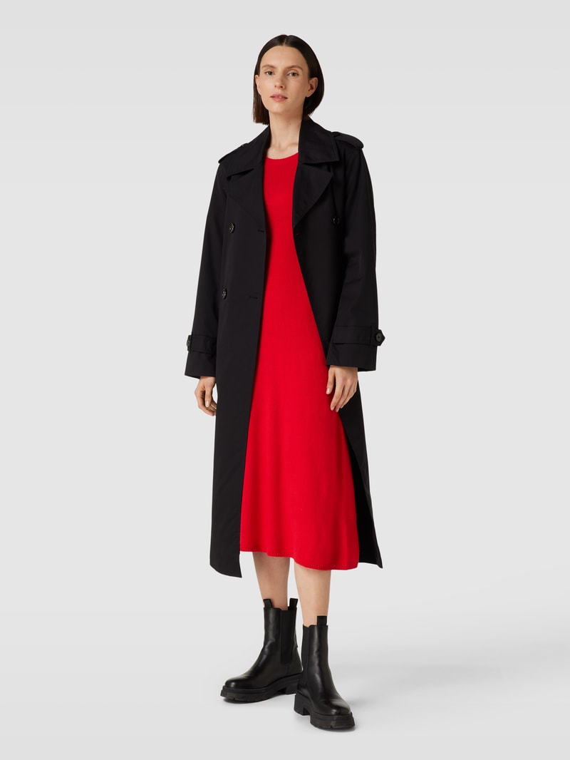 Strickkleid mit Rundhalsausschnitt in rot