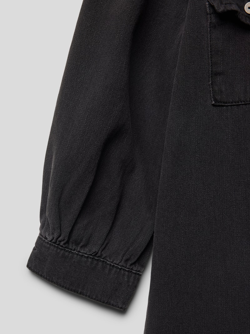 Jeanskleid mit Brusttaschen Modell 'FELICA' in schwarz