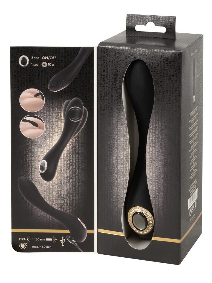 Cleopatra Vibrator G-Spot in schwarz günstig kaufen 19,5 cm