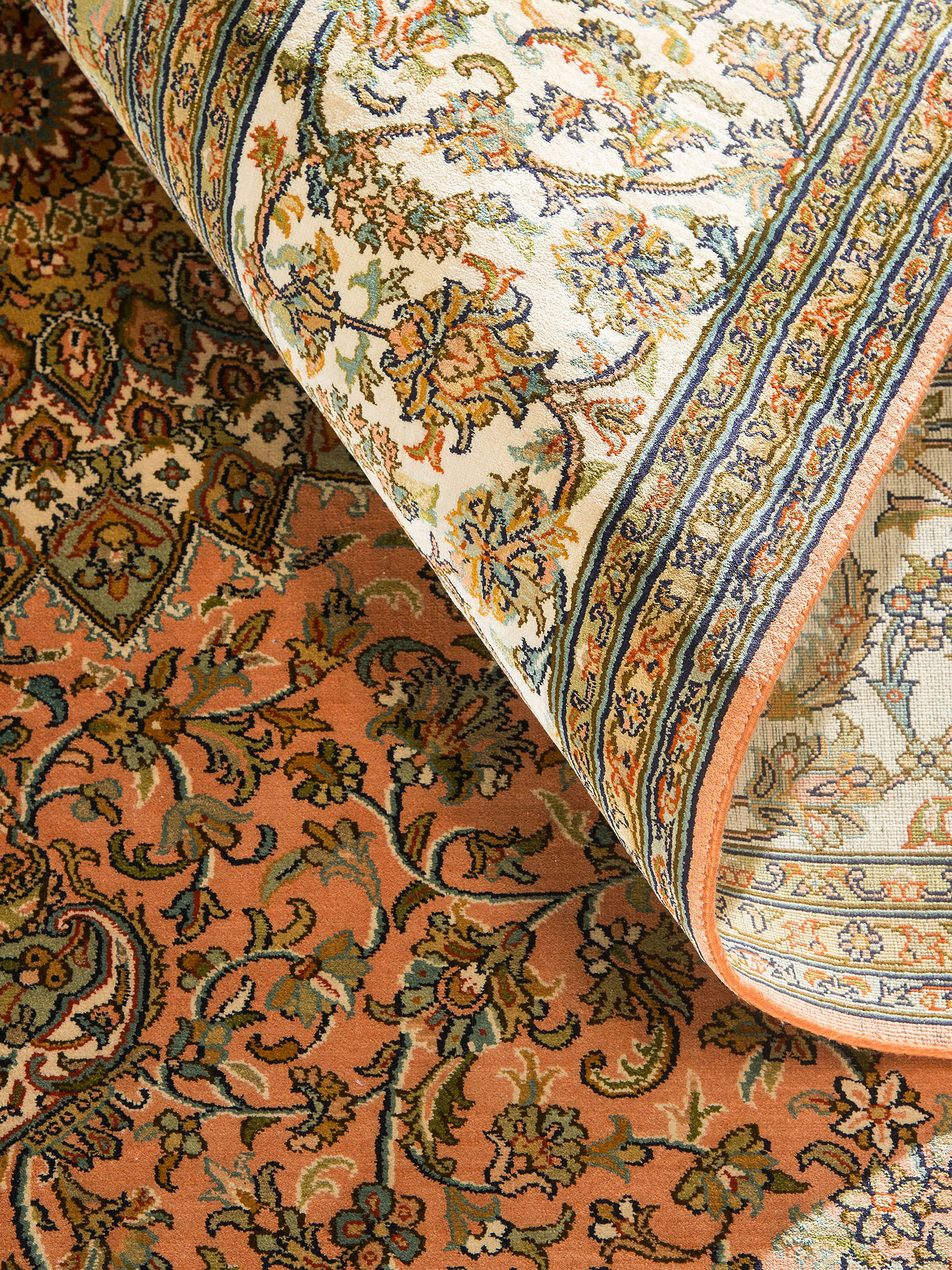 Kaschmir Seide 18/18 ca. 156 x 213 cm, Unikat / Einzelstück