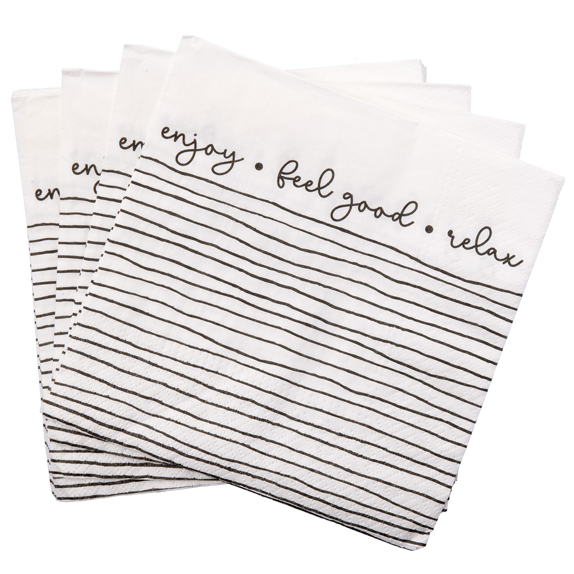 20 Servietten mit Schriftzug