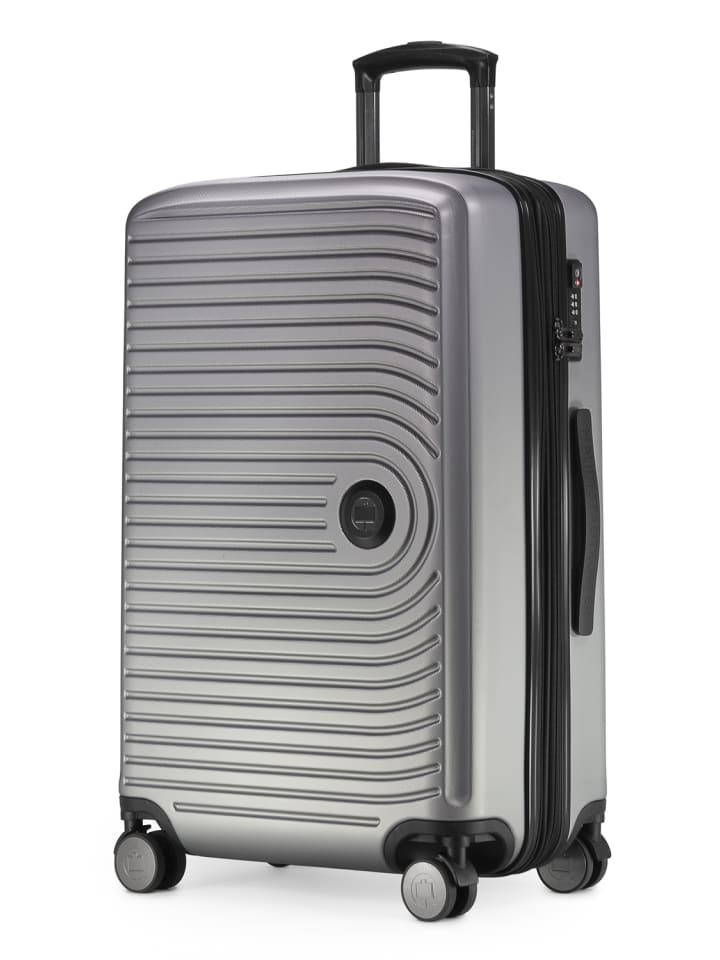Hauptstadtkoffer Mitte - Mittelgroßer Hartschalenkoffer Koffer TSA, 68cm 88 L in Silber matt günstig kaufen M