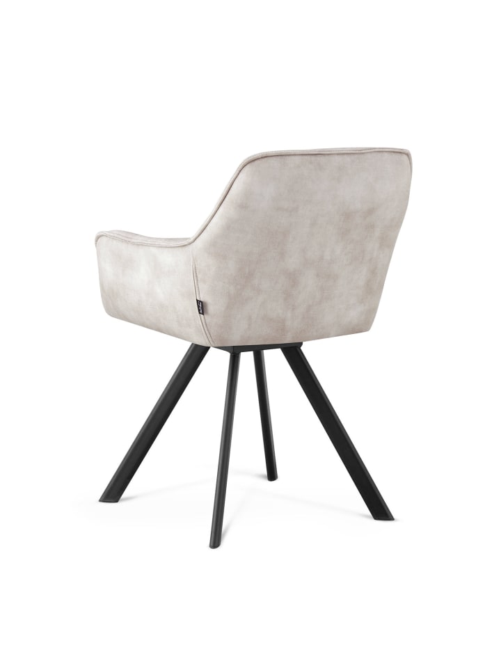 B&D Home 2er-Set: Drehstuhl DIETER in Grau - (B)56 x (H)84 x (T)61 cm günstig kaufen onesize