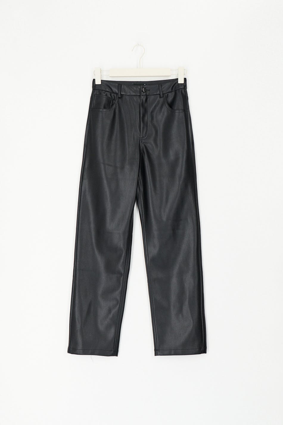 90s petite pu trousers