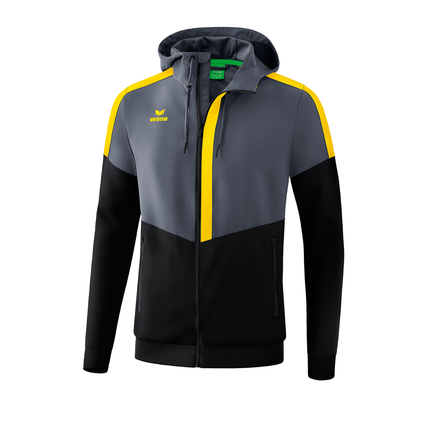 Erima Squad Präsentationsjacke Grau Schwarz