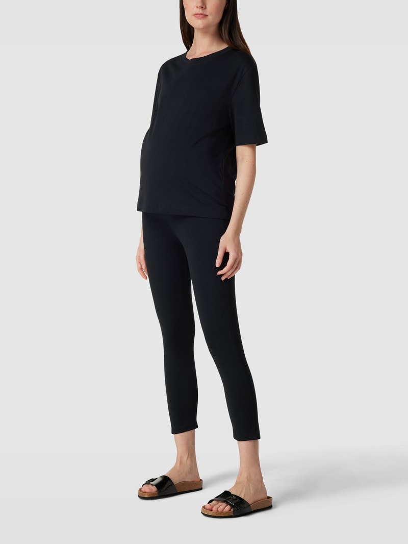 Umstands-Leggings im unifarbenen Design Modell 'EMMA' in schwarz