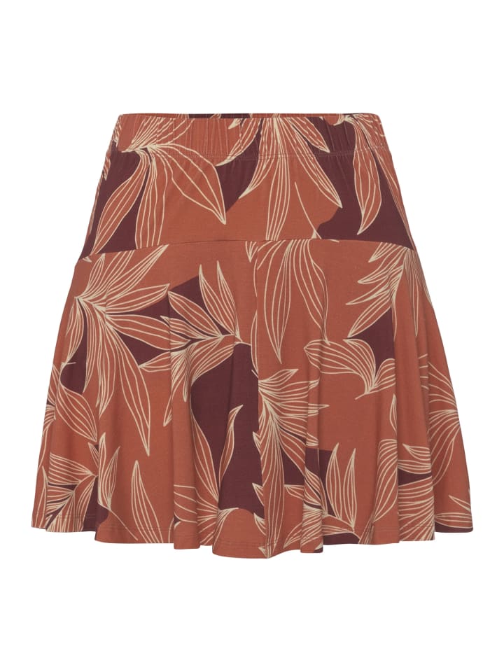 LASCANA Hosenrock in orange-aubergine bedruckt günstig kaufen