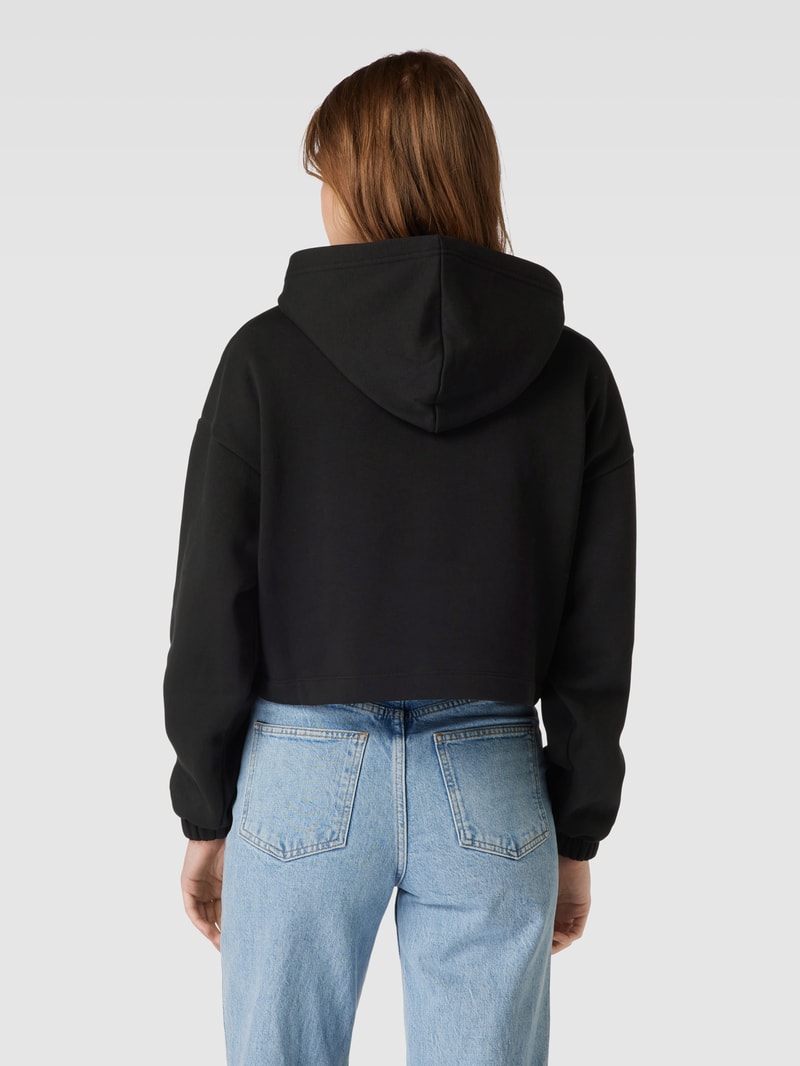 Hoodie mit Paillettenbesatz Modell 'SEQUIN' in black