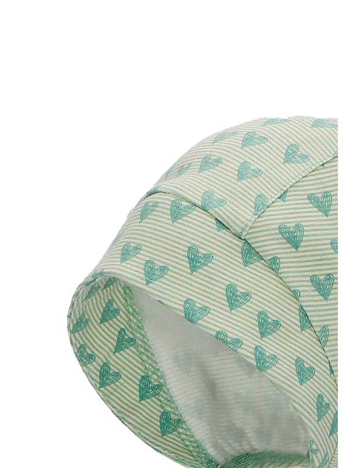 Sterntaler Baby Mütze Herzen in sattes grün günstig kaufen