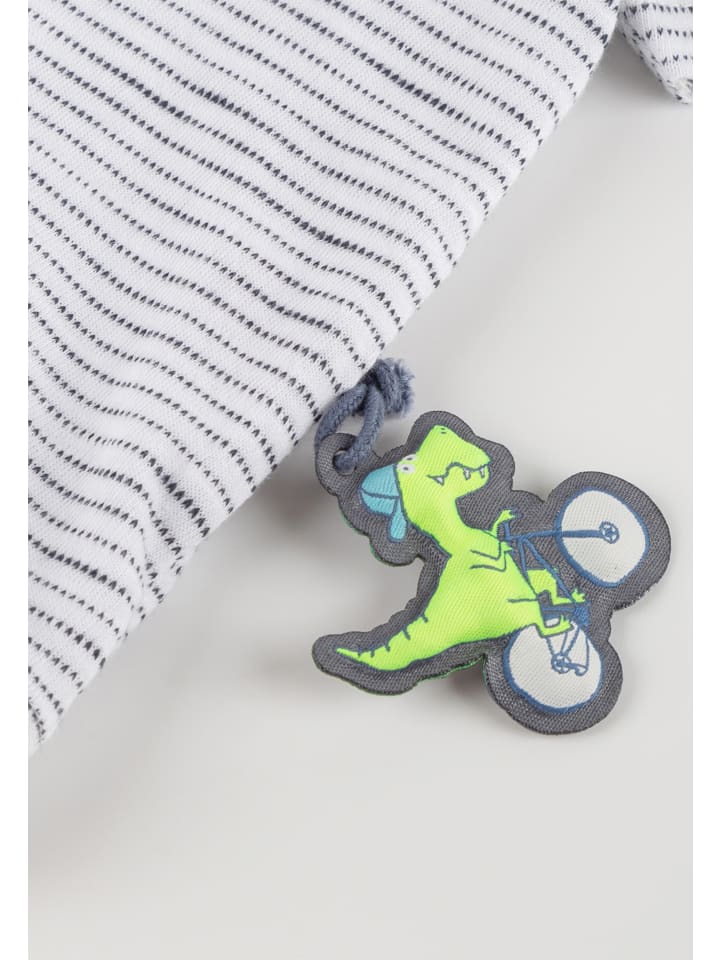 Sigikid T-Shirt Sporty Dino in Weiß/Blau günstig kaufen
