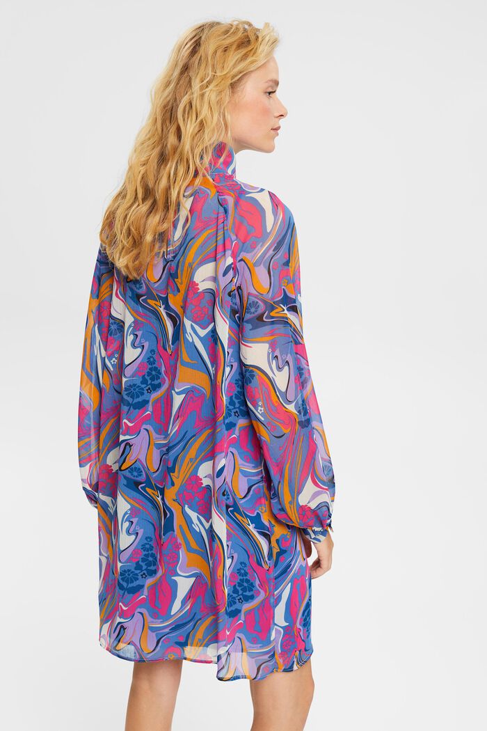 Chiffon-Kleid mit Muster