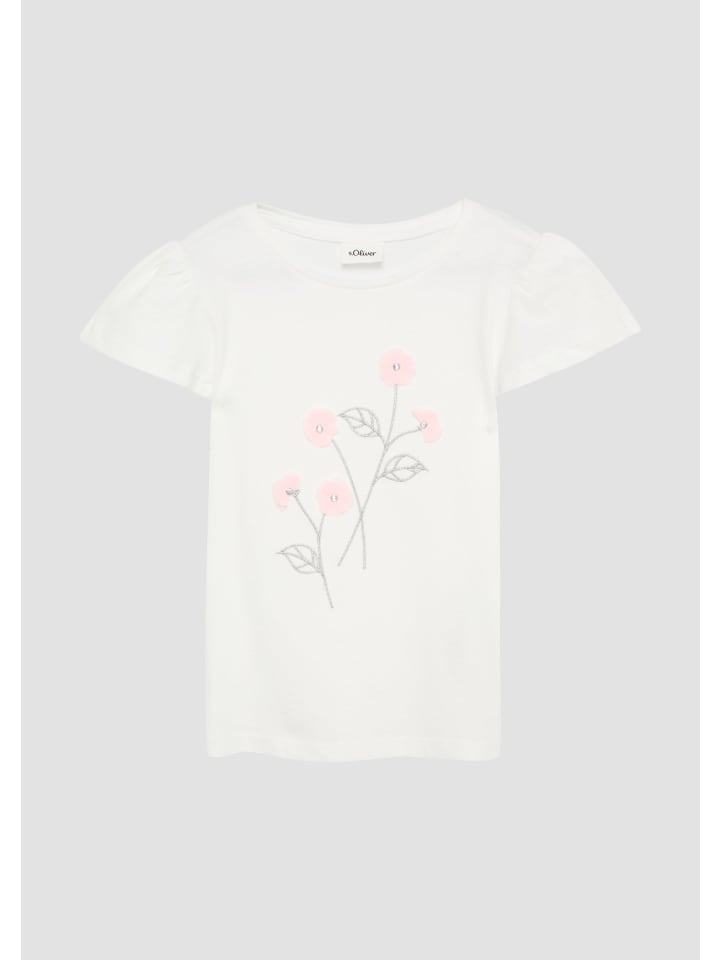 s.Oliver T-Shirt kurzarm in Weiß günstig kaufen