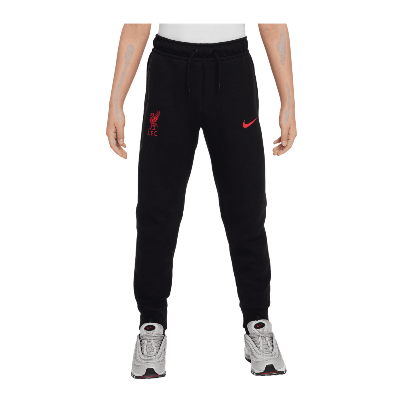Nike FC Liverpool Tech Fleece Trainingshose Kids Schwarz F010